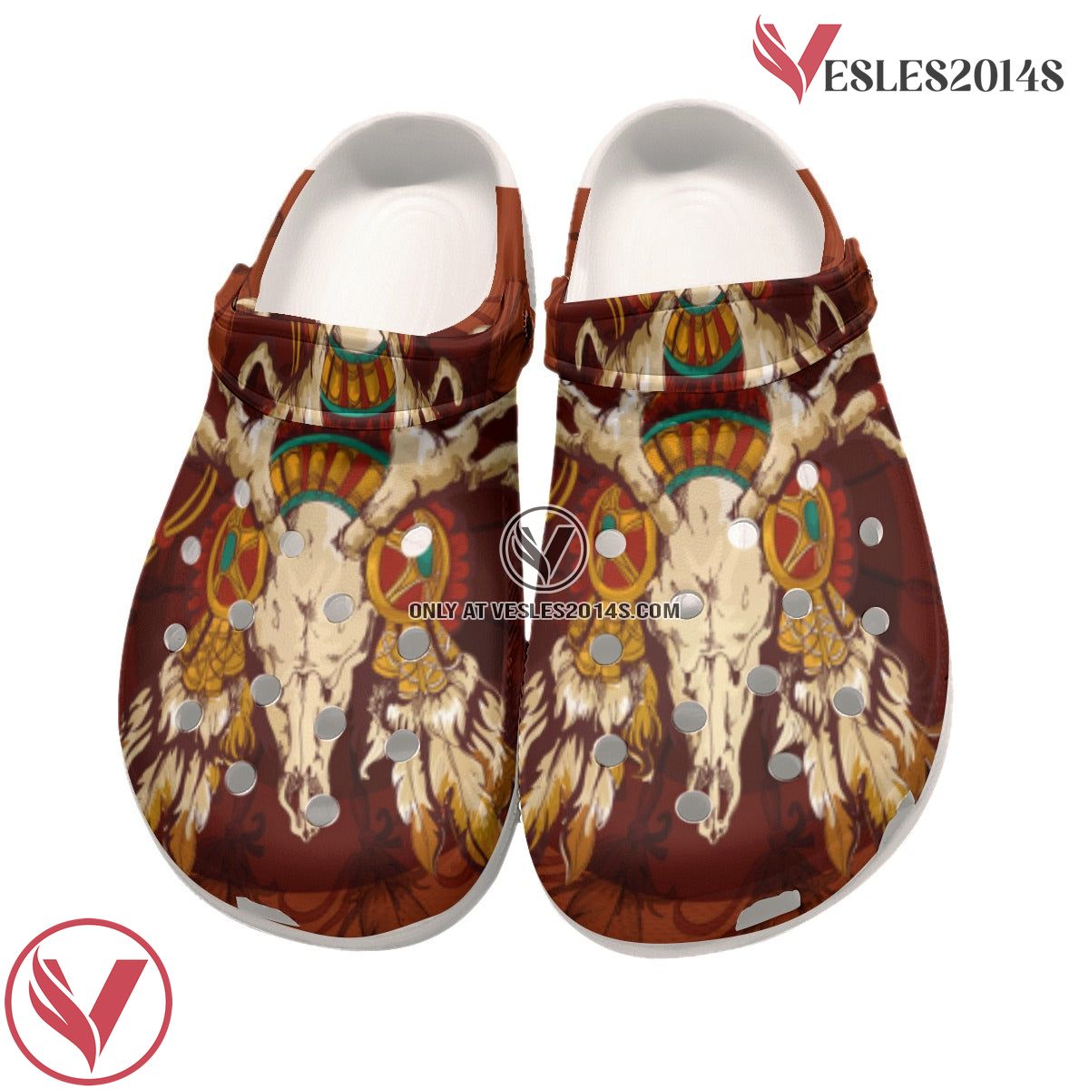 Native American Pattern Crocs Clog Shoes For Kid and Adult Style 16, Unique Gift From  Vesles2014S 3