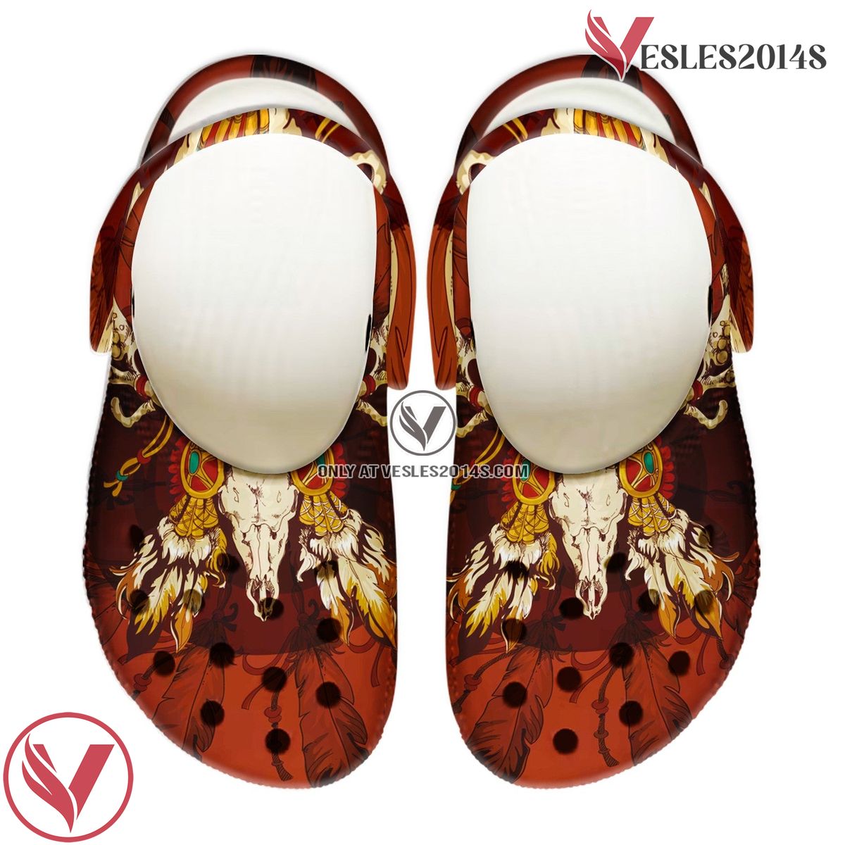 Native American Pattern Crocs Clog Shoes For Kid and Adult Style 16, Unique Gift From  Vesles2014S 4