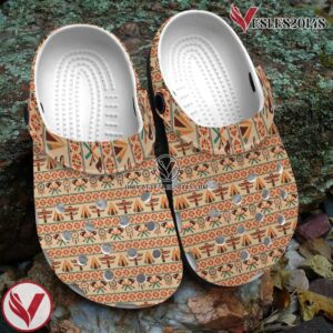 Native American Pattern Crocs Clog Shoes For Kid and Adult Style 17, Unique Gift From  Vesles2014S 2