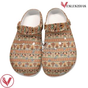 Native American Pattern Crocs Clog Shoes For Kid and Adult Style 17, Unique Gift From  Vesles2014S 3