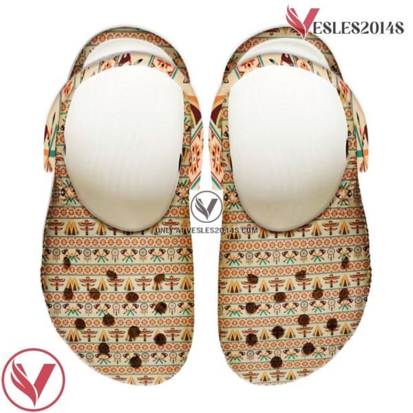 Native American Pattern Crocs Clog Shoes For Kid and Adult Style 17, Unique Gift From  Vesles2014S 4
