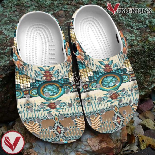 Native American Pattern Crocs Clog Shoes For Kid and Adult Style 19, Unique Gift From  Vesles2014S 2