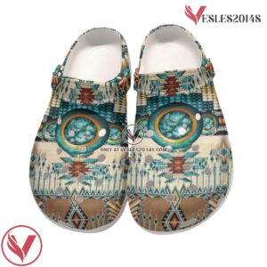 Native American Pattern Crocs Clog Shoes For Kid and Adult Style 19, Unique Gift From  Vesles2014S 3