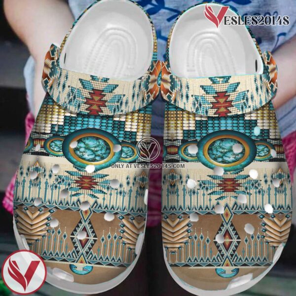 Native American Pattern Crocs Clog Shoes For Kid and Adult Style 19, Unique Gift From  Vesles2014S