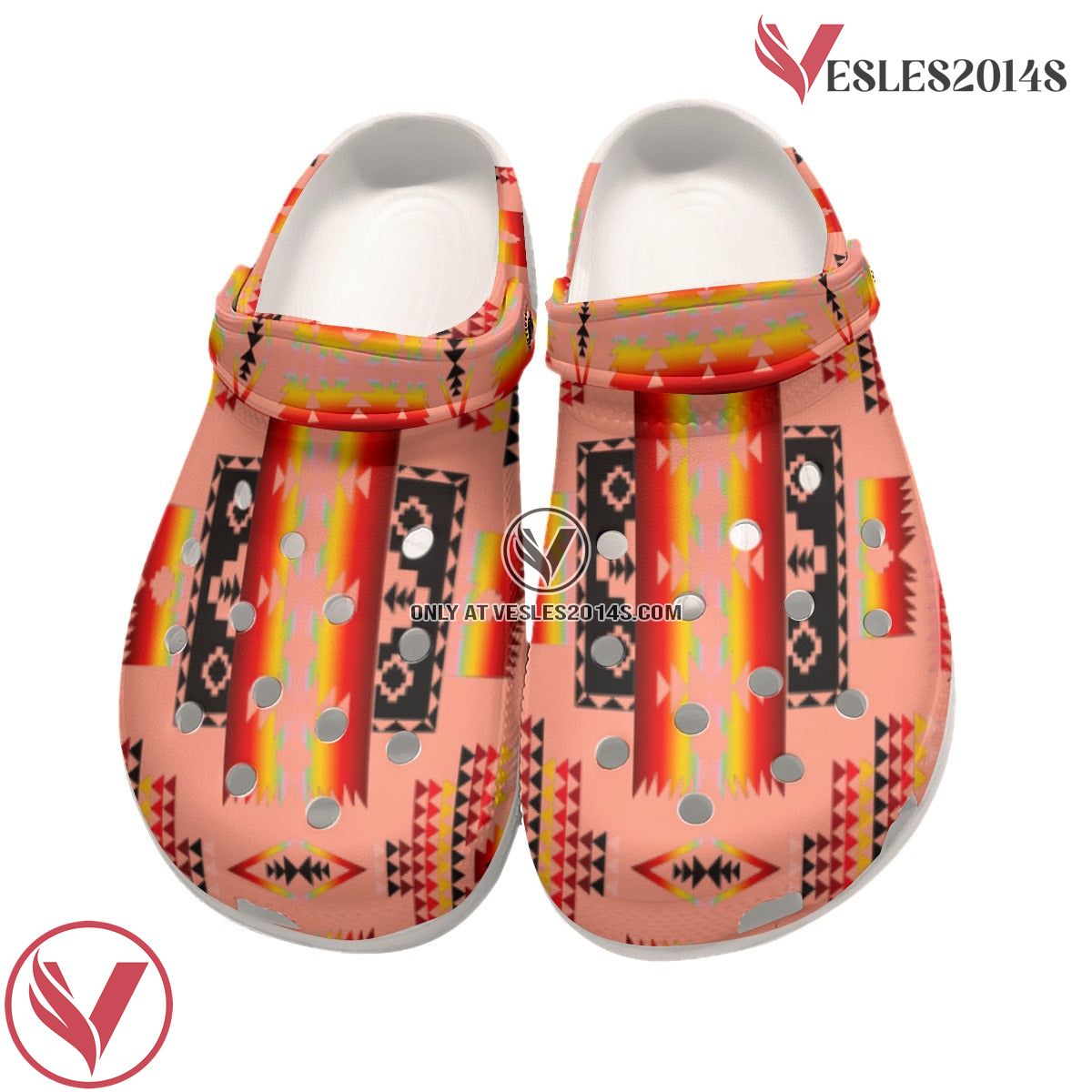Native American Pattern Crocs Clog Shoes For Kid and Adult Style 21, Unique Gift From  Vesles2014S 3