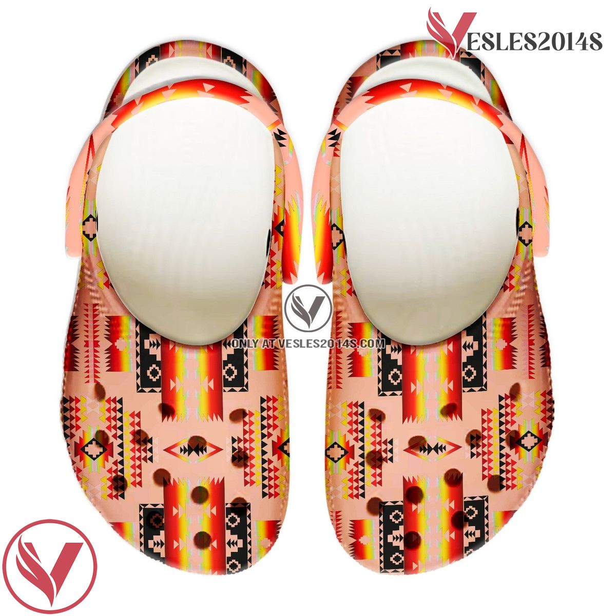 Native American Pattern Crocs Clog Shoes For Kid and Adult Style 21, Unique Gift From  Vesles2014S 4
