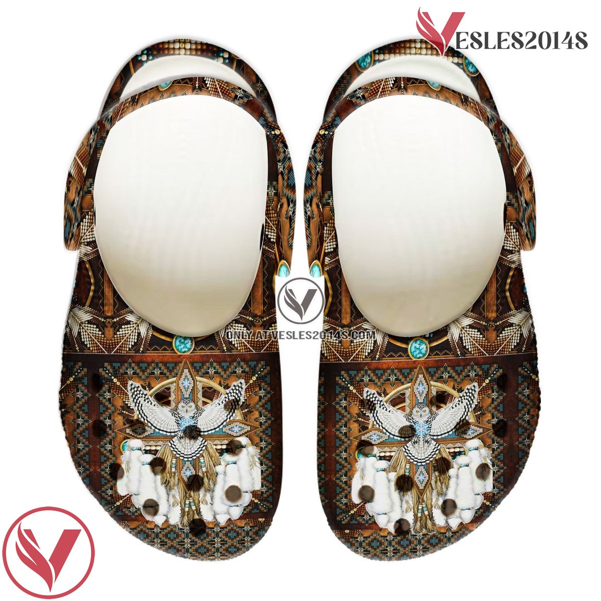 Native American Pattern Crocs Clog Shoes For Kid and Adult Style 22, Unique Gift From  Vesles2014S 4