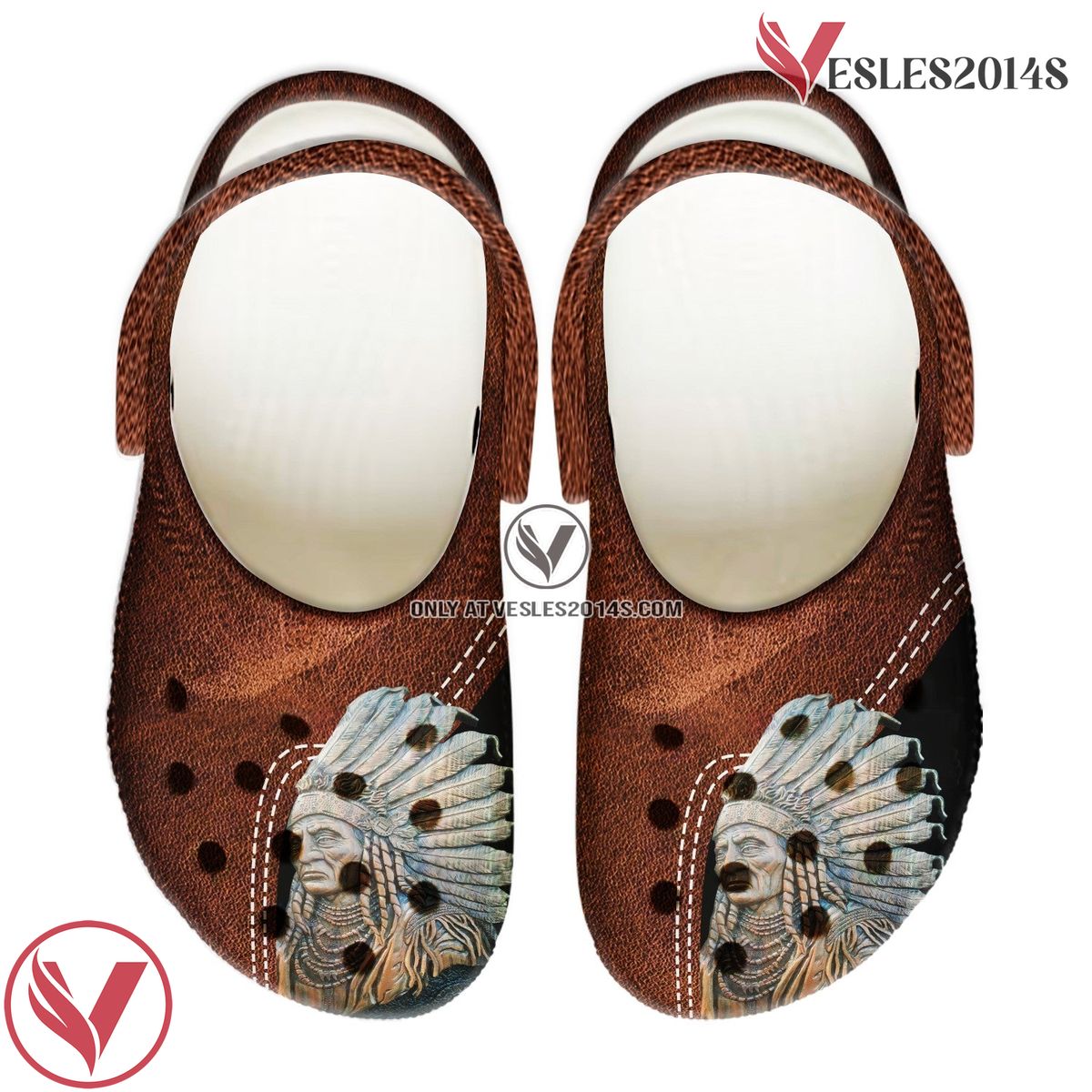 Native American Pattern Crocs Clog Shoes For Kid and Adult Style 24, Unique Gift From  Vesles2014S 4