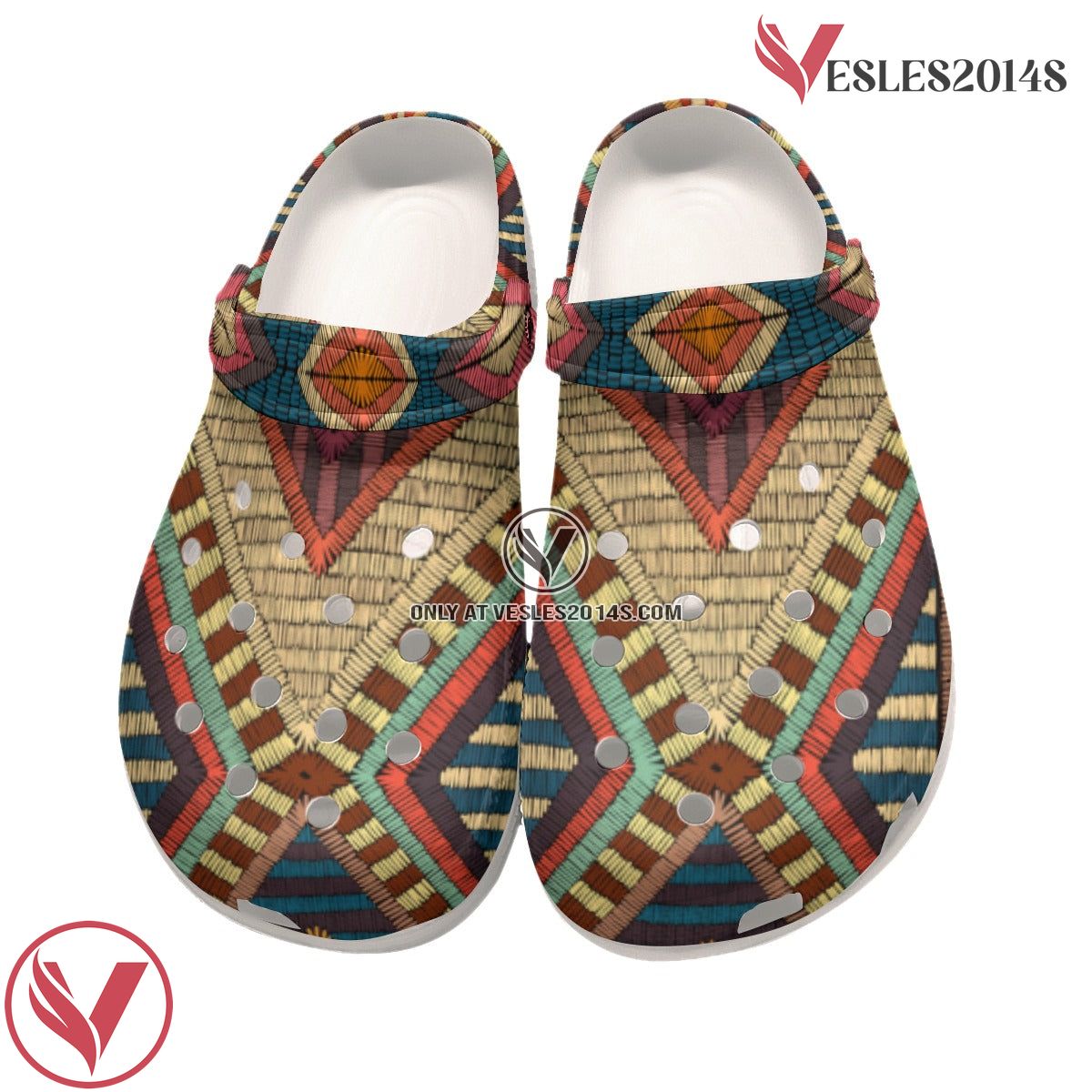 Native American Pattern Crocs Clog Shoes For Kid and Adult Style 26, Unique Gift From  Vesles2014S 3