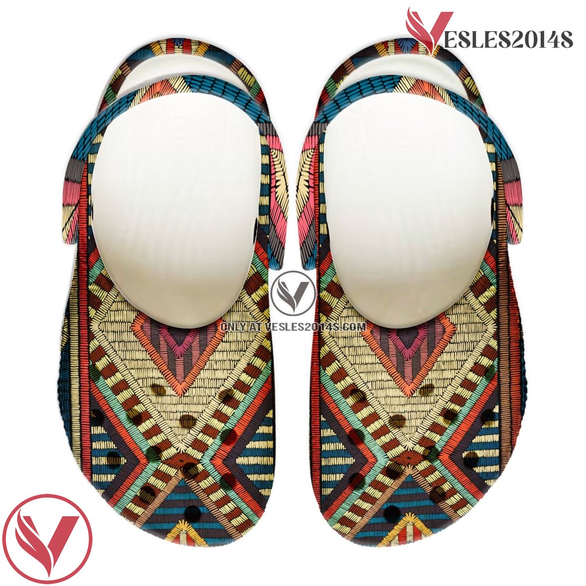 Native American Pattern Crocs Clog Shoes For Kid and Adult Style 26, Unique Gift From  Vesles2014S 4