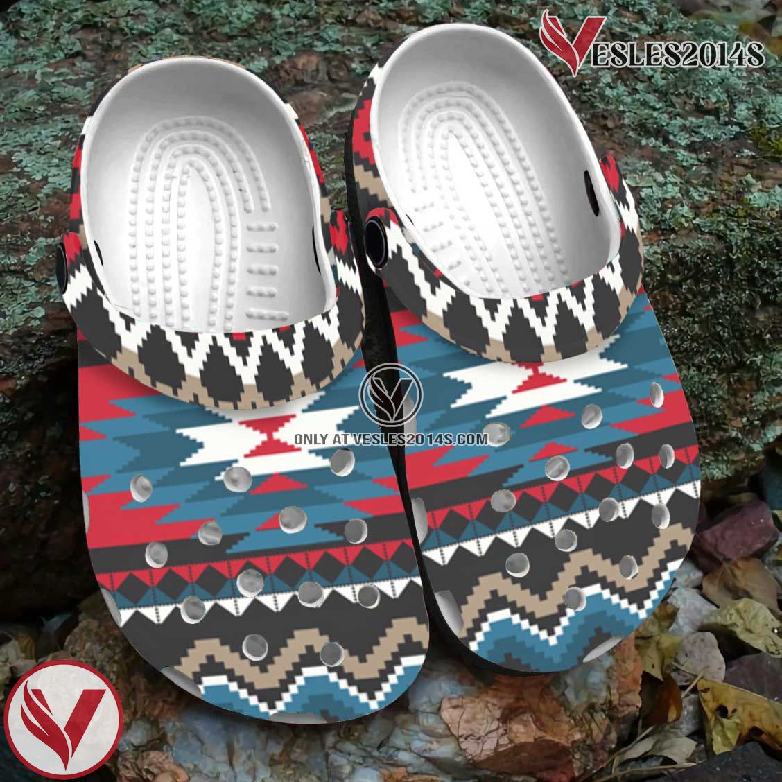 Native American Pattern Crocs Clog Shoes For Kid and Adult Style 3, Unique Gift From  Vesles2014S 2