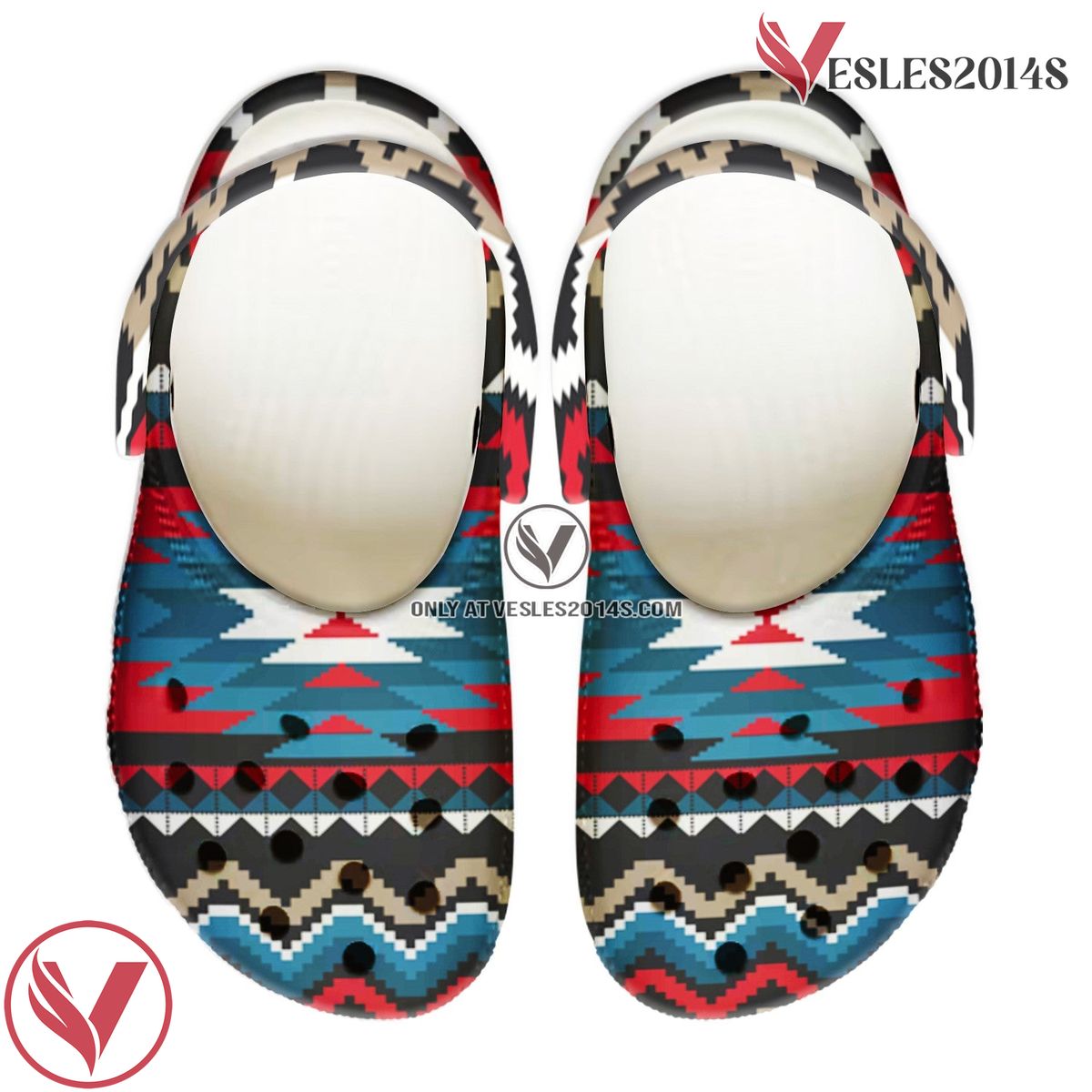 Native American Pattern Crocs Clog Shoes For Kid and Adult Style 3, Unique Gift From  Vesles2014S 4
