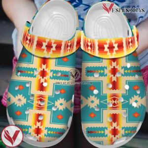 Native American Pattern Crocs Clog Shoes For Kid and Adult Style 4, Unique Gift From  Vesles2014S