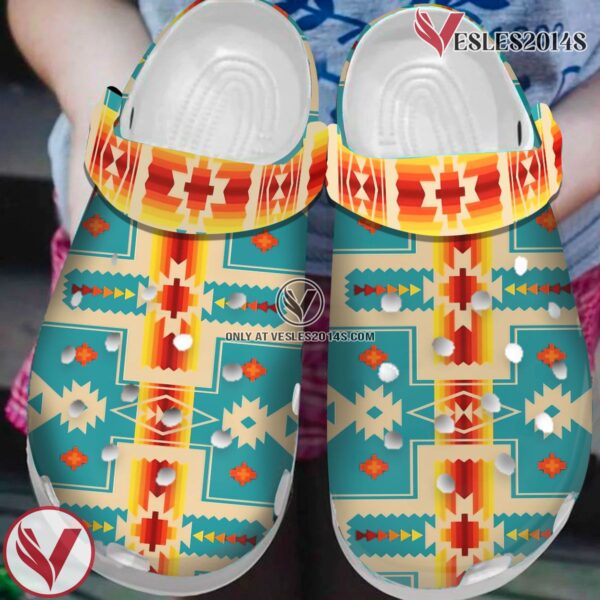 Native American Pattern Crocs Clog Shoes For Kid and Adult Style 4, Unique Gift From  Vesles2014S
