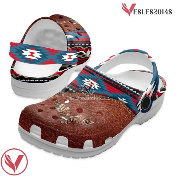 Native American Pattern Crocs Clog Shoes For Kid and Adult Style 8, Unique Gift From  Vesles2014S