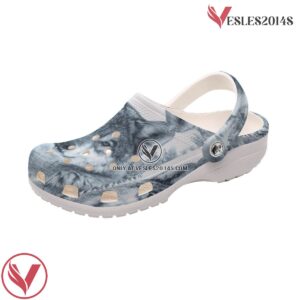 Native American Wihte Wolf Crocs Clog Shoes For Kid and Adult Style 1, Unique Gift From  Vesles2014S 4
