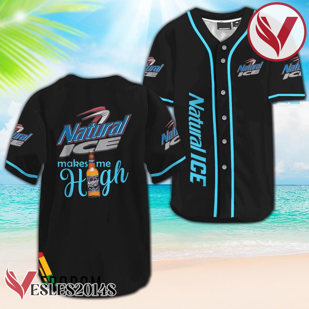 Natural Ice Make Me High Baseball Jersey, Perfect Gifts For Fans - Vesles2014S