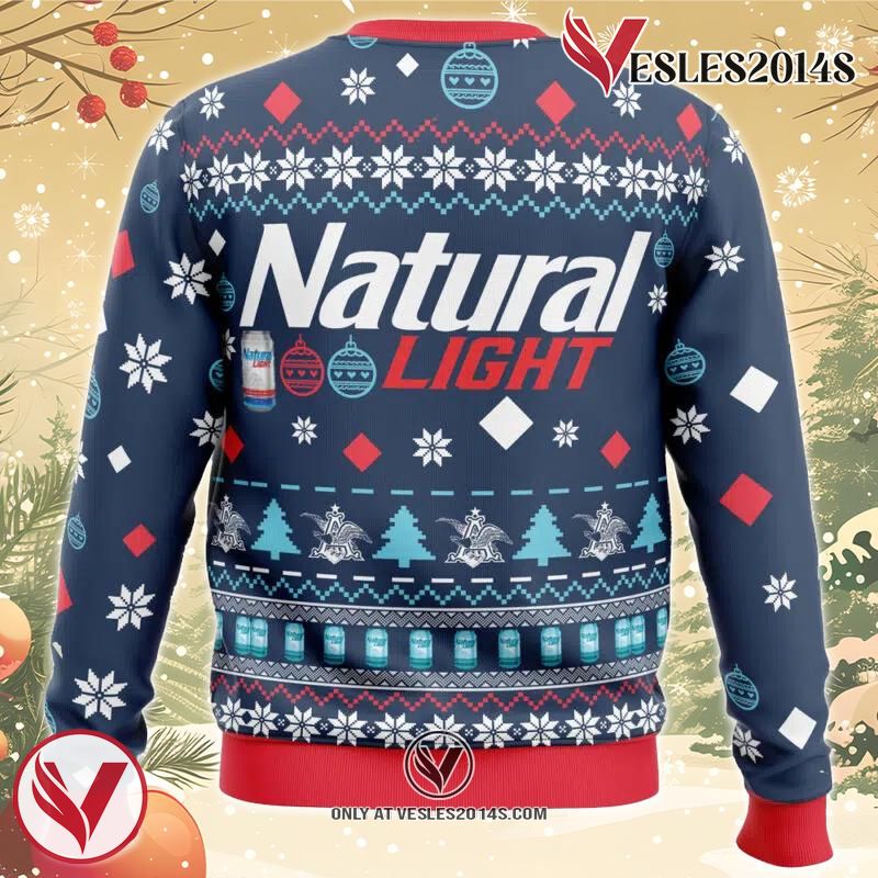 Natural Light Beer Ugly Christmas Sweater, Unique Christmas Gift For Fans - Vesles2014S 1