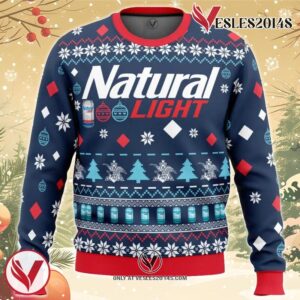 Natural Light Beer Ugly Christmas Sweater, Unique Christmas Gift For Fans - Vesles2014S