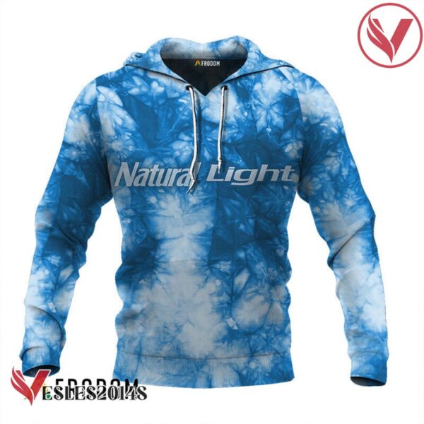 Natural Light Blue Tie-dye Hoodie & Zip Hoodie - Vesles2014S 1