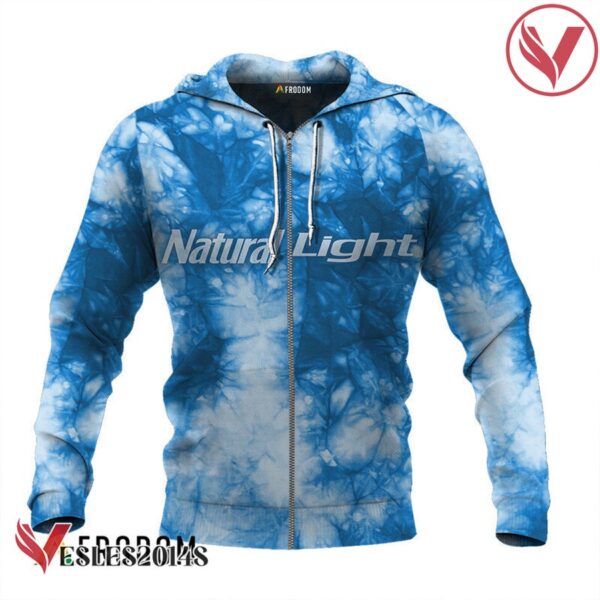 Natural Light Blue Tie-dye Hoodie & Zip Hoodie - Vesles2014S 2
