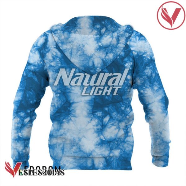 Natural Light Blue Tie-dye Hoodie & Zip Hoodie - Vesles2014S 3