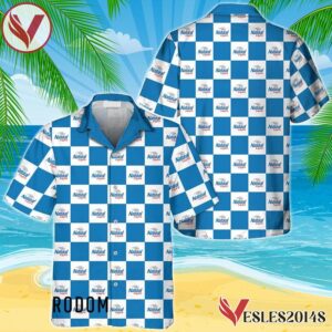 Natural Light Checkerboard Hawaiian Shirt, Best Summer Gifts For Fans - Vesles2014S