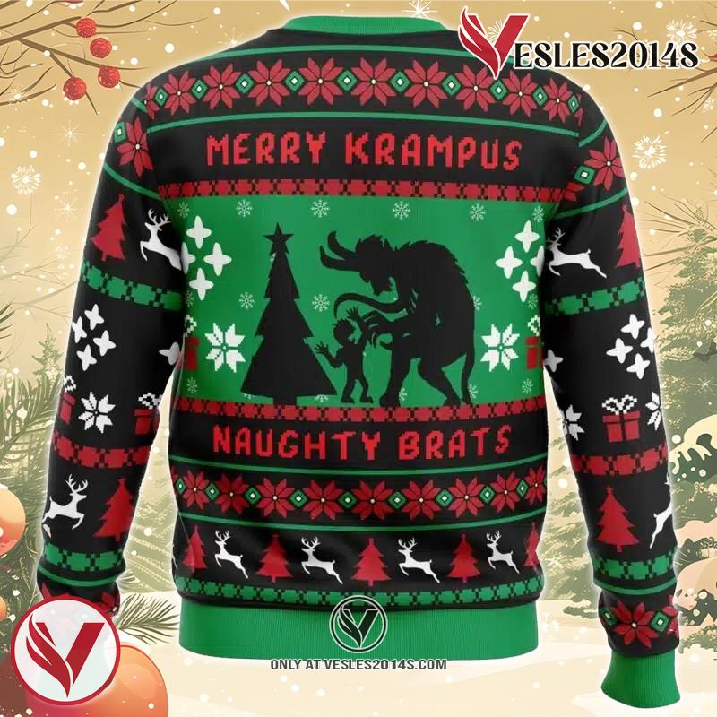 Naughty Brats Krampus Ugly Christmas Sweater, Unique Christmas Gift For Fans - Vesles2014S 1
