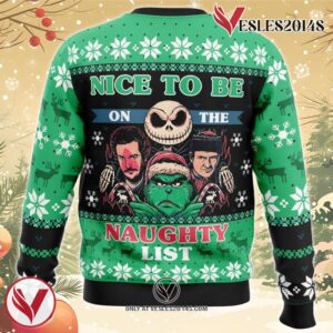 Naughty List Club Pop Culture Ugly Christmas Sweater, Unique Christmas Gift For Fans - Vesles2014S 1