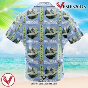Nausicaa of the Valley of the Wind Studio Ghibli Hawaiian Button Up Shirt, Perfect Gifts For Anime Lovers - Vesles2014S 1