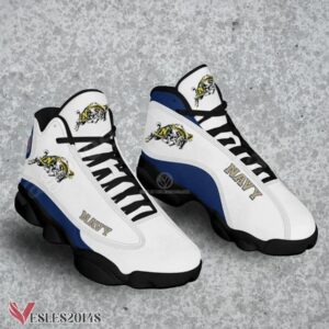 Navy Midshipmen NCAA Logo Air Jordan 13 Shoes, Best Sneaker Gifts For Fans - Vesles2014s 1