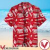 Ncaa Oklahoma Sooners Tone On Tone Red And White Hawaiian Shirt, Unique Gifts For Friends - Vesles2014S 1