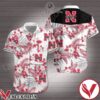 Nebraska Cornhuskers Red Tropical Floral White Hawaiian Shirt, Unique Gifts For Friends - Vesles2014S 1