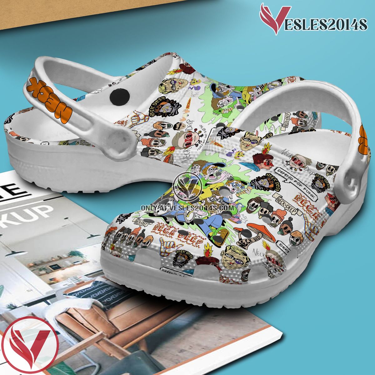 Neck Deep Music Crocs Crocband Clogs Shoes, Unique Gifts For Fans Style 1 - Vesles2014S 3