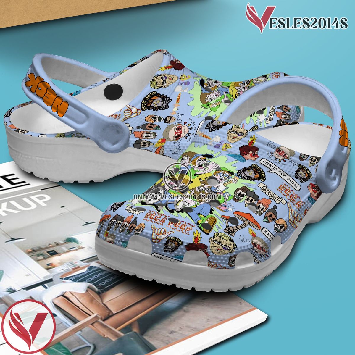 Neck Deep Music Crocs Crocband Clogs Shoes, Unique Gifts For Fans Style 2 - Vesles2014S 3