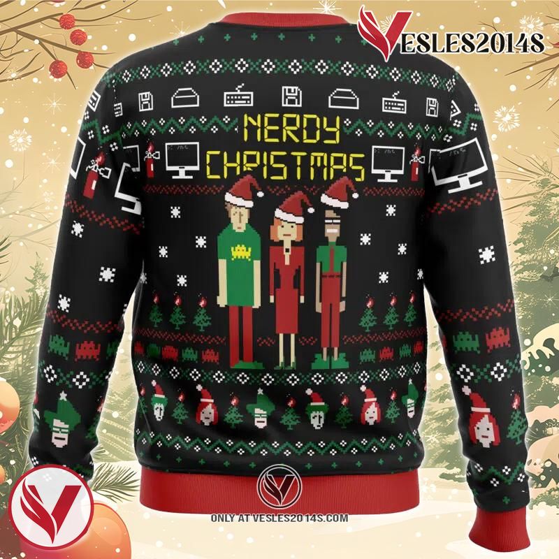 Nerdy Christmas The IT Crowd Ugly Christmas Sweater, Unique Christmas Gift For Fans - Vesles2014S 1