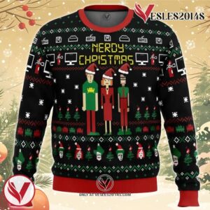 Nerdy Christmas The IT Crowd Ugly Christmas Sweater, Unique Christmas Gift For Fans - Vesles2014S