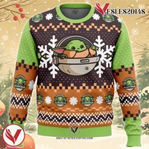New Baby Yoda Star Wars Ugly Christmas Sweater, Unique Christmas Gift For Fans - Vesles2014S