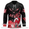 New Jersey Devils Blood Personalized Hockey Jersey Shirt, Trending Gifts For Fans - Vesles2014s