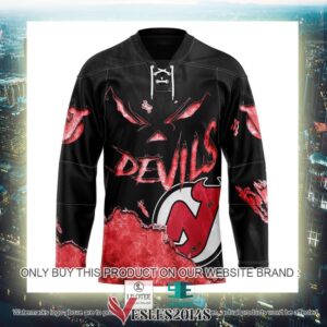 New Jersey Devils Blood Personalized Hockey Jersey Shirt, Trending Gifts For Fans - Vesles2014s 2