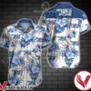 New Kids On The Block Blue Tropical Floral White Hawaiian Shirt, Unique Gifts For Friends - Vesles2014S 1