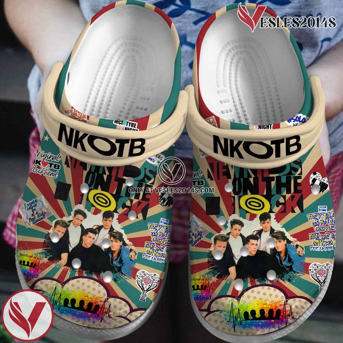 New Kids On The Block MusicCrocs Crocband Clogs Shoes, Unique Gifts For Fans Style 2 - Vesles2014S