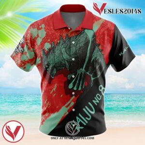 New Monster Shonen Kaiju no 8 Hawaiian Button Up Shirt, Perfect Gifts For Anime Lovers - Vesles2014S
