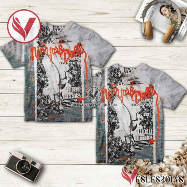 New York Dolls Dancing Backward In High Heels Album Cover Shirt, Unique Gifts For Music Lovers - Vesles2014S