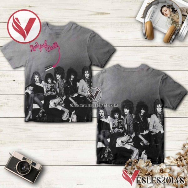 New York Dolls Self-titled Debut Album Cover Shirt, Unique Gifts For Music Lovers - Vesles2014S