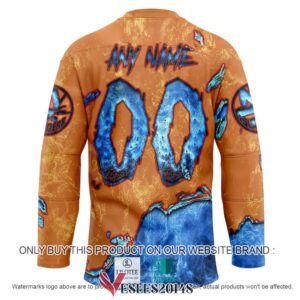 New York Islanders Blood Personalized Hockey Jersey Shirt, Trending Gifts For Fans - Vesles2014s 1