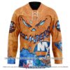 New York Islanders Blood Personalized Hockey Jersey Shirt, Trending Gifts For Fans - Vesles2014s