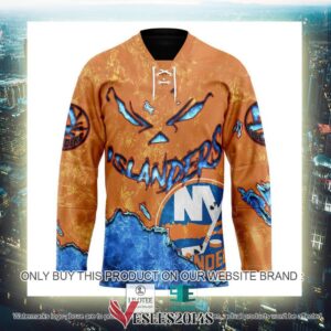 New York Islanders Blood Personalized Hockey Jersey Shirt, Trending Gifts For Fans - Vesles2014s 2