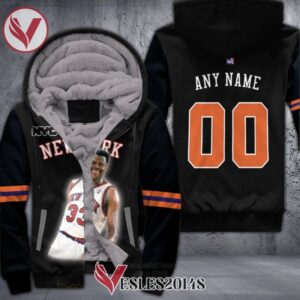 New York Knicks Patrick Ewing 33 Black Personalized 3D Fleece Hoodie, Best Outfit For Fans Sport - Vesles2014S 1