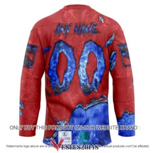 New York Rangers Blood Personalized Hockey Jersey Shirt, Trending Gifts For Fans - Vesles2014s 1